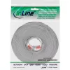 InLine plochý ultra tenký patch kábel U/UTP Cat.6 gigabitový sivý 15m
