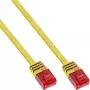 InLine plochý ultra tenký patch kábel U/UTP Cat.6 gigabitový žltý 1 m