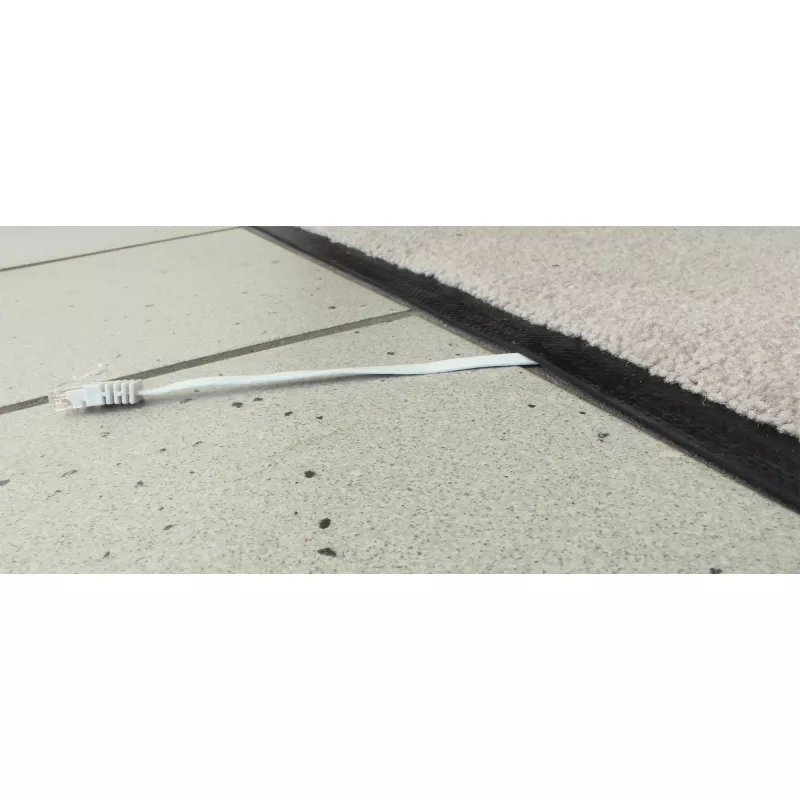InLine plochý ultra tenký patch kábel U/UTP Cat.6 gigabitový sivý 2m