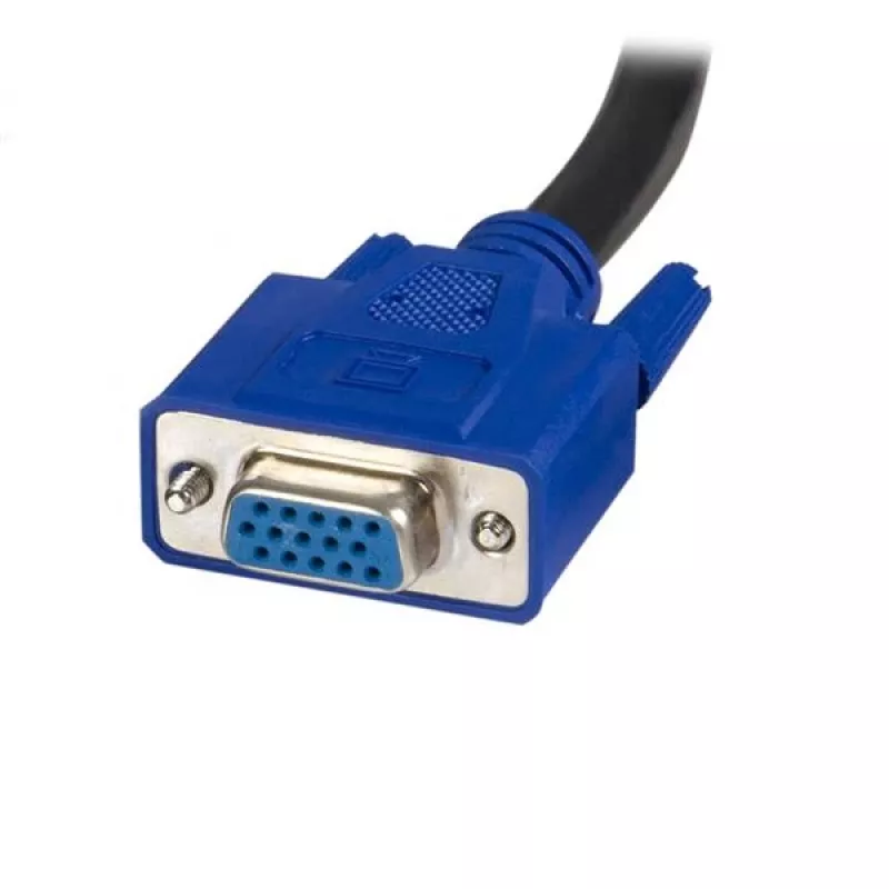 StarTech.com 6 ft 2-in-1 USB KVM kábel, 1,8 m, VGA, čierna, USB, USB A + VGA, USB B + VGA