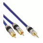 InLine audiokábel Premium 2x Cinch konektor samec / 3,5mm konektor samec pozlátený 7m