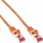 InLine patch kábel S/FTP PiMF Cat.6 250MHz PVC meď oranžový 25m