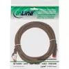 InLine patch kábel S/FTP PiMF Cat.6 250MHz PVC meď hnedý 25m