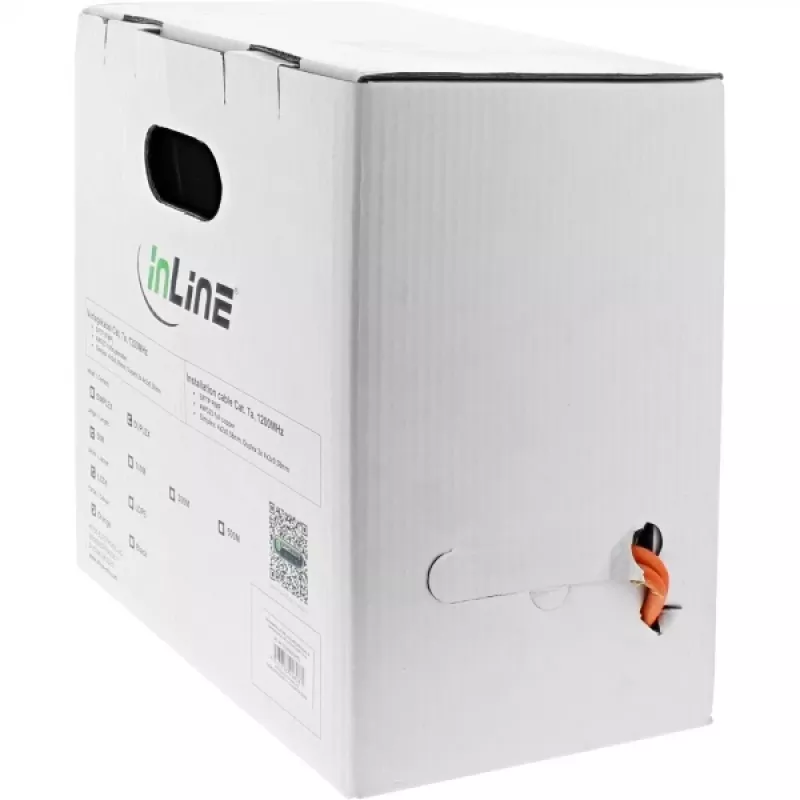 InLine duplexný inštalačný kábel S/FTP PiMF Cat.7a AWG23 1200MHz, LSOH, 50m