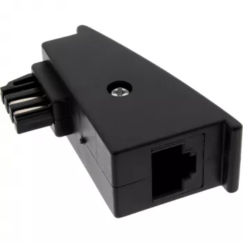 Adaptér InLine TAE‑F konektor samec na RJ45 konektor samica 8P2C pre Fritzbox, čierny