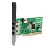 StarTech.com 4-port PCI 1394a FireWire adaptérová karta – 3 externé, 1 interný