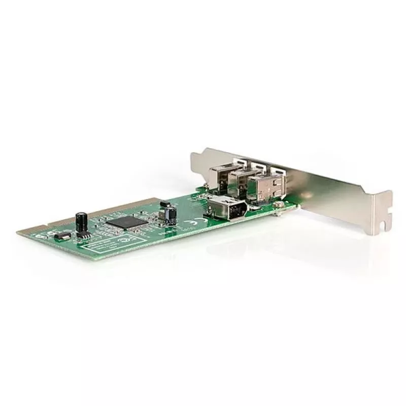 StarTech.com 4-port PCI 1394a FireWire adaptérová karta – 3 externé, 1 interný