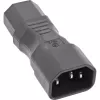 InLine napájací adaptér IEC 60320 C14 na C13, 3-pólový, konektor samec
