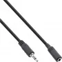 InLine audio adaptérový kábel 4 pin 2,5 mm samec / 4 pin 3,5 mm samica 0,2 m