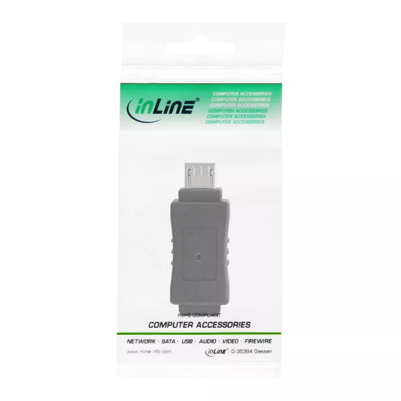 InLine Micro-USB adaptér Micro-B samec / Mini-USB 5 pin samica