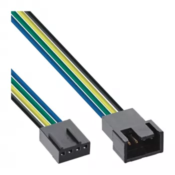 InLine predlžovací kábel ventilátora 4 pin Molex samec/samica 0,30 m