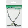 InLine predlžovací kábel ventilátora 4 pin Molex samec/samica 0,30 m