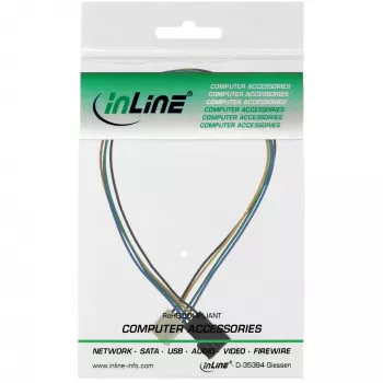 InLine predlžovací kábel ventilátora 4 pin Molex samec/samica 0,30 m