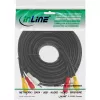 InLine AV kábel 3x RCA samec/samec 3 m, 3 x RCA, 3 m, čierny
