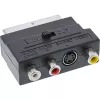 InLine Scart adaptér Scart konektor samec / 3x RCA a S-VHS video vstup/výstup