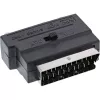 InLine Scart adaptér Scart konektor samec / 3x RCA a S-VHS video vstup/výstup