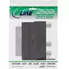 InLine Scart adaptér Scart konektor samec / 3x RCA a S-VHS video vstup/výstup