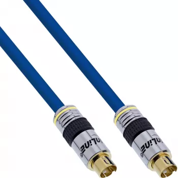 InLine S-VHS video kábel Premium 4-pin Mini-DIN konektor samec/konektor samec pozlátený 5 m