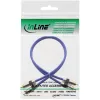 InLine Premium RCA audio kábel 2x RCA konektor samec/konektor samec pozlátený 0,5 m