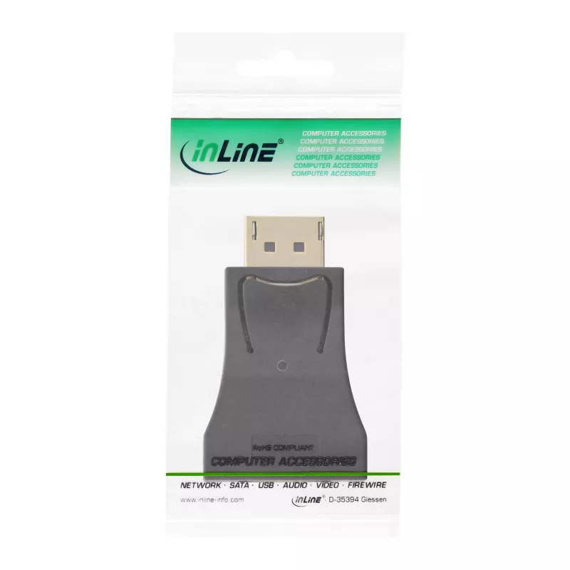 InLine DisplayPort konvertor, DisplayPort konektor samec / VGA konektor samica, FullHD/60Hz