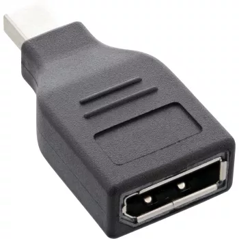 InLine DisplayPort adaptér, Mini DisplayPort konektor samec / DisplayPort konektor samica, 4K/60Hz