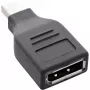 InLine DisplayPort adaptér, Mini DisplayPort konektor samec / DisplayPort konektor samica, 4K/60Hz