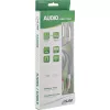 InLine tenký audio kábel 2x RCA M/M, stereo, 0,5 m, 2 x RCA, konektor samec, 2 x RCA + USB, konektor samec, 0,5 m, čierny