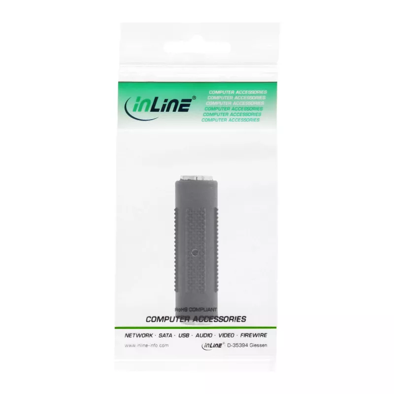 Audio adaptér 3,5 mm konektor samica/konektor samica stereo InLine 99306