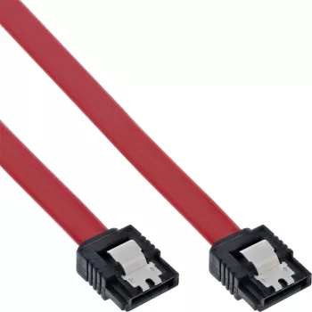 InLine SATA kábel pre 150 / 300 / 600 S-ATA pripojenia s poistkami, 0,3 m