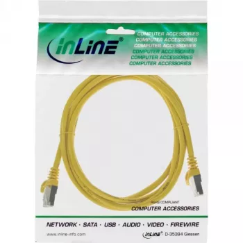 InLine patch kábel SF/UTP Cat.5e žltý 0,25m