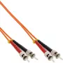 InLine duplexný optický kábel ST/ST 50/125µm OM2 2m