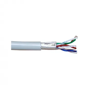 InLine patch kábel F/UTP Cat.5e AWG26 CCA PVC sivý 100m