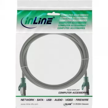 InLine crossover PC na PC patch kábel SF/UTP Cat.5e sivá 1 m