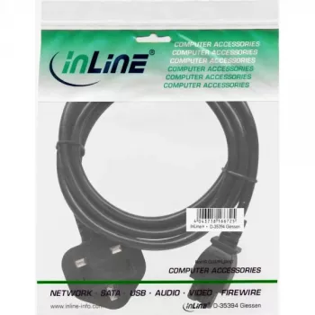 InLine napájací kábel pre notebook Anglicko 3-polová spojka 2 m