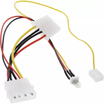 InLine Fan adaptér kábel 12V / 7V so signálom otáčok InLine 33007T