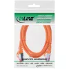 InLine Patch kábel S/FTP PiMF Cat.6 250MHz PVC meď oranžový 1m