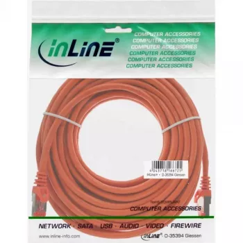InLine Patch kábel S/FTP PiMF Cat.6 250MHz PVC meď oranžový 20m