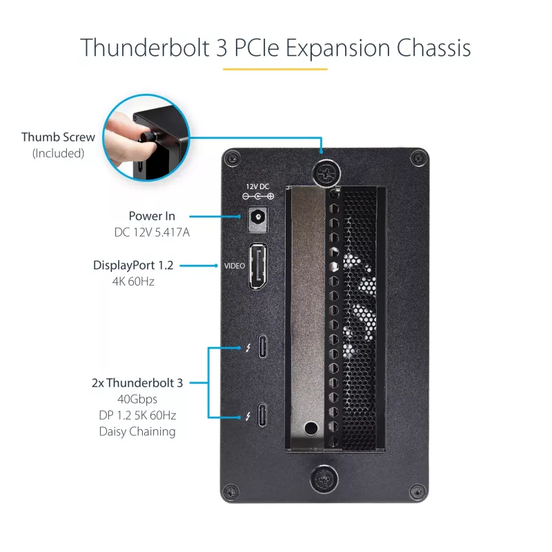 StarTech.com Single-Slot Thunderbolt 3 PCIe rozširujúci rám