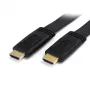 StarTech.com 5 m plochý vysokorýchlostný HDMI® kábel s Ethernetom – Ultra HD 4k x 2k HDMI kábel – HDMI na HDMI M/M