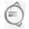 Sieťový kábel InLine® S-76602U-1.1 zahnutý konektor Cat.6 1,1 m sivý