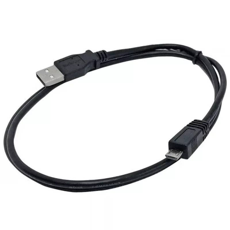 StarTech.com 1 m Micro-USB kábel – A na Micro B, 1 m, USB A, Micro-USB B, USB 2.0, konektor samec/samec, čierny