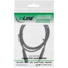 InLine DC predlžovací kábel, DC konektor samec/samica 5,5x2,1 mm, AWG 18, čierny 2 m