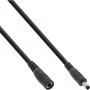 InLine DC predlžovací kábel, DC konektor samec/samica 4,0x1,7 mm, AWG 18, čierny 5 m