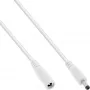 InLine DC predlžovací kábel, DC konektor samec/samica 4,0x1,7 mm, AWG 18, biely 5 m
