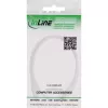 InLine DC predlžovací kábel, DC konektor samec/samica 5,5x2,5 mm, AWG 18, biely 5 m