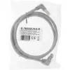 InLine patch kábel obojstranne zahnutý, S/FTP (PiMf), Cat.6, 250 MHz, PVC, meď, sivý, 1,1 m