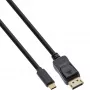 InLine USB displejový kábel, USB-C konektor samec na DisplayPort konektor samec, 7,5 m