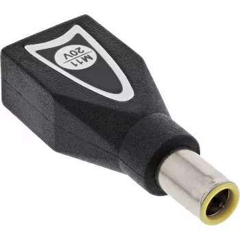 InLine spínačový konektor M11 (20V) pre univerzálny napájací zdroj 90W / 120W čierna