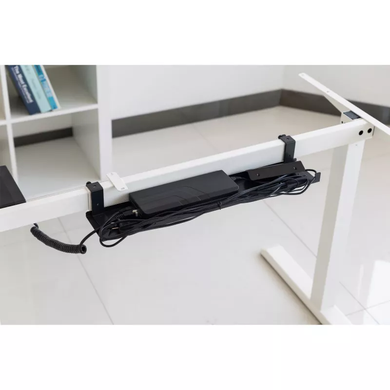 Káblová vanička/polica pre montáž pod stôl InLine 131×590×74 mm, čierny