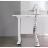 InLine káblové vedenie flexibilné, vertikálne pre stoly, 2 komory, 0,80 m strieborná
